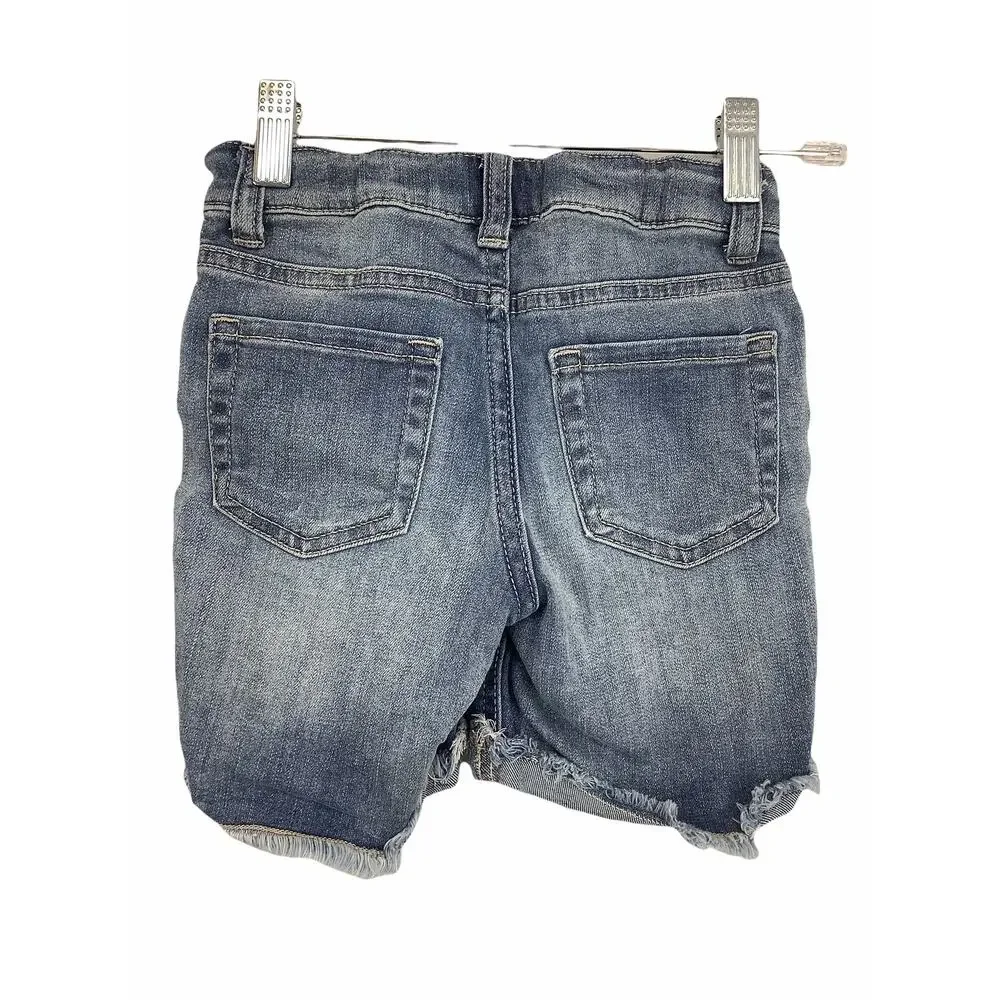 Cat & Jack Girl's Denim Midi Jean Shorts Kid's Youth Size Small 6/6X